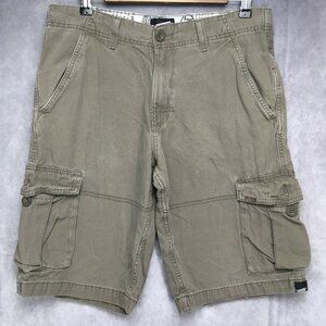Vans Mens Cargo Shorts size 30 Gray Canvas Lightweight Cotton Pockets‎ Casual
